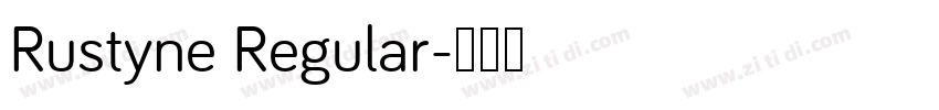 Rustyne Regular字体转换